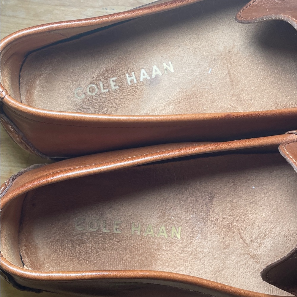Cole Haan Wyatt Bit Driver Loafer Moc Toe slip on tan shoes men’s size 9.5 - Picture 6 of 16